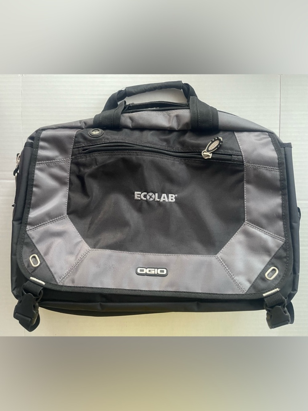 OGIO Black and Gray Ecolab Laptop Briefcase